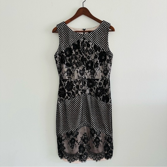 JAX Lace Sheath Sleeveless Dress Sz 8 - Picture 1 of 8